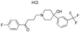 4'-FLUORO-4-[4-HYDROXY-4-(ALPHA,ALPHA,ALPHA-TRIFLUORO-M TOLYL)PIPERIDINO]BUTYROPHENONE HYDROCHLORIDE 结构式