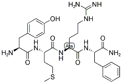 TYR-MET-ARG-PHE-NH2: YMRF-NH2 结构式