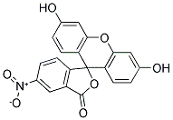 硝基荧光素,异构体1 结构式