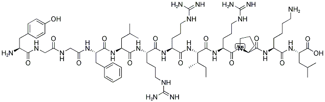 TYR-GLY-GLY-PHE-LEU-ARG-ARG-ILE-ARG-PRO-LYS-LEU 结构式