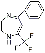 5-PHENYL-7-(TRIFLUOROMETHYL)-1H,2H,3H-1,4-DIAZEPINE 结构式