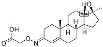 17-alpha-Methyltestosterone 3-(O-carboxymethyl)oxime 结构式