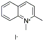 碘化1,2-二甲基喹啉嗡 结构式