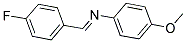 4-METHOXY-N-(4-FLUOROBENZYLIDENE)ANILINE 结构式