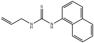 N-ALLYL-N'-1-NAPHTHYLTHIOUREA 结构式