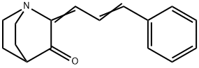 2-(3-PHENYL-2-PROPENYLIDENE)-3-QUINUCLIDINONE 结构式