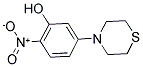 N-(3-HYDROXY-4-NITROPHENYL)THIOMORPHOLINE 结构式