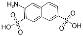 2-NAPHTHYLAMINE-3,6-DISULFONIC ACID 结构式