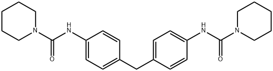4,4'-METHYLENEBIS(1,1-PENTAMETHYLENE-3-PHENYLUREA) 结构式