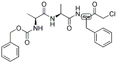 BENZYLOXYCARBONYL-ALA-ALA-PHE-CHLOROMETHYLKETONE 结构式