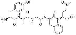 (D-ALA2,N-ME-PHE4,METHIONIN(O)-OL5)-ENKEPHALIN 结构式