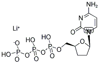 2',3'-DIDEOXYCYTIDINE-5'-TRIPHOSPHORIC ACID, LITHIUM 结构式