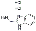 2-(AMMONIOMETHYL)-1H-3,1-BENZIMIDAZOLE 2HCL 结构式