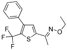 1-[4-PHENYL-5-(TRIFLUOROMETHYL)-2-THIENYL]ETHAN-1-ONE O1-ETHYLOXIME 结构式