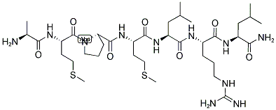 ALA-MET-PRO-MET-LEU-ARG-LEU-NH2 结构式