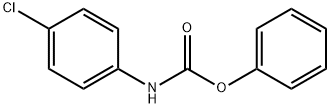 (4-氯苯基)氨基甲酸苯酯 结构式