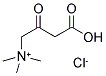 3-羧基-N,N,N-三甲基-2-氧代-1-丙基氯化铵 结构式