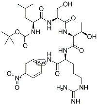 BOC-LEU-SER-THR-ARG-PNA ACOH H2O 结构式