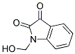 1-(HYDROXYMETHYL)-1H-INDOLE-2,3-DIONE 结构式