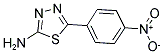 2-AMINO-5-(4-NITROPHENYL)-1,3,4-THIADIAZOLE 结构式