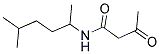 N-(1,4-DIMETHYLPENTYL)-ACETOACETAMIDE 结构式