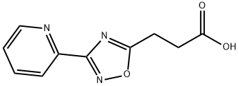 3-(3-吡啶-2-基-[1,2,4]恶二唑-5-基)-丙酸 结构式