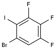 1-溴-2-碘-3,4,5-三氟苯 结构式