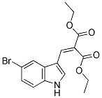 2-(5-Bromo-1H-indol-3-ylmethylene)-malonic acid diethyl ester 结构式