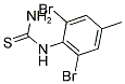 N-(2,6-DIBROMO-4-METHYLPHENYL)THIOUREA 结构式