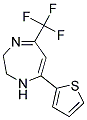 2-(6-(TRIFLUOROMETHYL)-2H,3H,4H-2,5-DIAZEPINYL)THIOPHENE 结构式