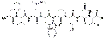 PHE-VAL-GLN-TRP-LEU-MET-ASN-THR 结构式