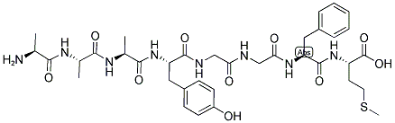 ALA-ALA-ALA-TYR-GLY-GLY-PHE-MET 结构式