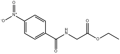 2-[(4-硝基苯基)羰基氨基]乙酸乙酯 结构式