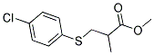 METHYL 3-[(4-CHLOROPHENYL)THIO]-2-METHYLPROPANOATE 结构式