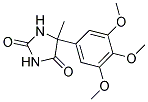 5-METHYL-5-(3,4,5-TRIMETHOXYPHENYL)IMIDAZOLIDINE-2,4-DIONE 结构式