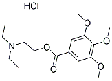 3,4,5-TRIMETHOXY-BENZOIC ACID 2-DIETHYLAMINO-ETHYL ESTER HYDROCHLORIDE 结构式