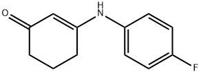 3-[(4-氟苯基)氨基]-1-环己-2-烯酮 结构式