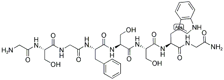 GLY-SER-GLY-PHE-SER-SER-TRP-GLY-NH2 结构式