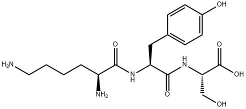 H-LYS-TYR-SER-OH 结构式