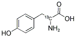 DL-4-羟基苯基丙氨酸-2-13C 结构式