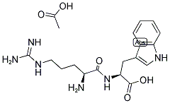 H-ARG-TRP-OH ACOH 结构式