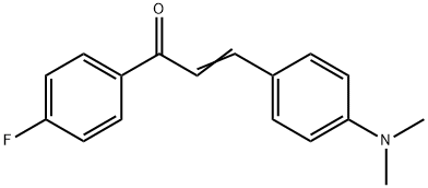3-(4-(二甲基氨基)苯基)-1-(4-氟苯基)丙-2-烯-1-酮 结构式