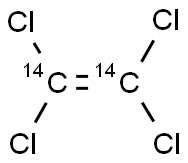 1,1,2,2-TETRACHLOROETHYLENE [1,2-14C] 结构式