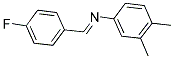 3,4-DIMETHYL-N-(4-FLUOROBENZYLIDENE)ANILINE 结构式