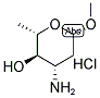 METHYL-B-L-DAUNOSAMINIDE, HYDROCHLORIDE 结构式