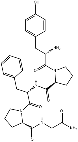 TYR-PRO-PHE-PRO-GLY-NH2 结构式