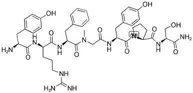 TYR-D-ARG-PHE-SAR-TYR-PRO-SER-NH2 结构式