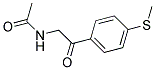 α-Acetamido-4-methyl mercaptoacetophenone 结构式