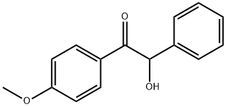 2-羟基-1-(4-甲氧基苯基)-2-苯乙酮 结构式