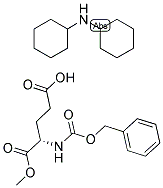 N-CBZ-L-GLUTAMIC ACID ALPHA-METHYL ESTER DICYCLOHEXYL AMMONIUM SALT 结构式